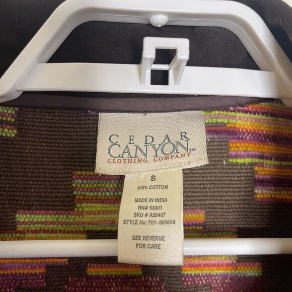 CEDAR CANYON‎ Women's Colorful Blanket Tapestry Aztec Oversized Sz S - Picture 5 of 5